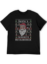Santas XMAS Ugly Christmas Metalworker Lightweight Cotton T-Shirt – Daily Comfort Graphic Shirt