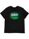 Saudi ArabiaPaint Splatter Flag Saudi Arabian Lightweight Cotton T-Shirt – Daily Comfort Graphic Shirt