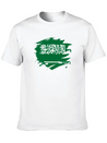 Saudi ArabiaPaint Splatter Flag Saudi Arabian Lightweight Cotton T-Shirt – Daily Comfort Graphic Shirt