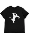 Saxophone - Cat Playing Saxophone Lightweight Cotton T-Shirt – Daily Comfort Graphic Shirt