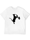 Saxophone - Cat Playing Saxophone Lightweight Cotton T-Shirt – Daily Comfort Graphic Shirt