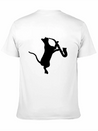 Saxophone - Cat Playing Saxophone Lightweight Cotton T-Shirt – Daily Comfort Graphic Shirt