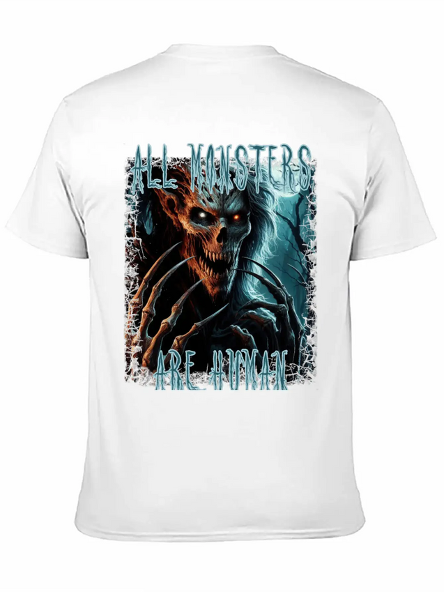 Scary Creepy Horror Undead Monster, Demon Or Ghoul Lightweight Cotton T-Shirt – Daily Comfort Graphic Shirt