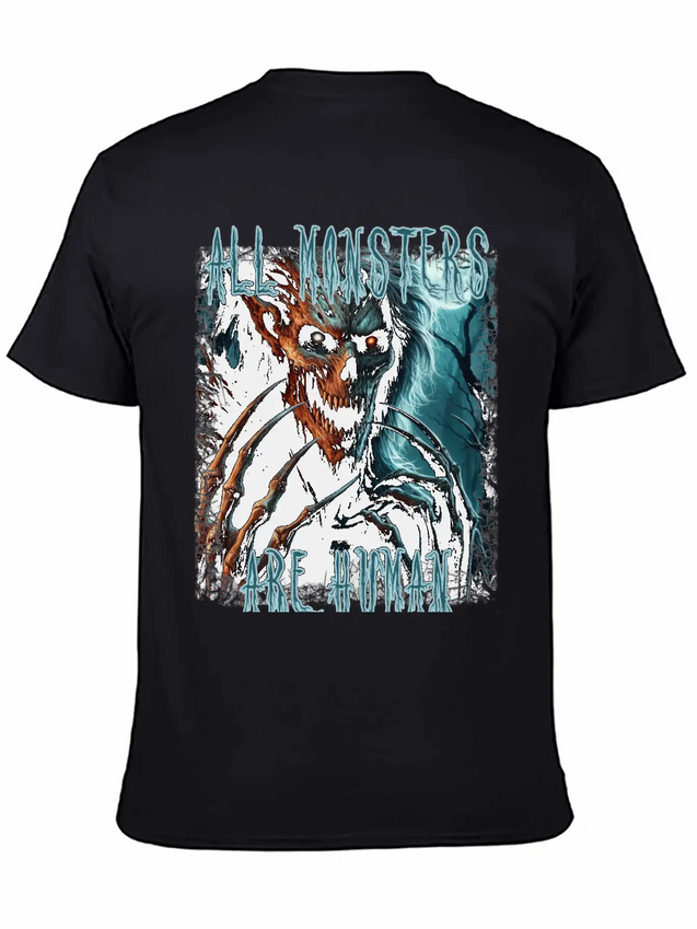 Scary Creepy Horror Undead Monster, Demon Or Ghoul Lightweight Cotton T-Shirt – Daily Comfort Graphic Shirt