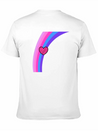 Scribbly Heart Magenta Rainbow Lightweight Cotton T-Shirt – Daily Comfort Graphic Shirt