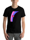 Scribbly Heart Magenta Rainbow Lightweight Cotton T-Shirt – Daily Comfort Graphic Shirt