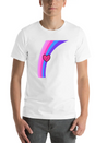 Scribbly Heart Magenta Rainbow Lightweight Cotton T-Shirt – Daily Comfort Graphic Shirt