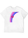 Scribbly Heart Magenta Rainbow Lightweight Cotton T-Shirt – Daily Comfort Graphic Shirt