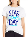Seas The Day Lightweight Cotton T-Shirt – Daily Comfort Graphic Shirt