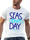 Seas The Day Lightweight Cotton T-Shirt – Daily Comfort Graphic Shirt