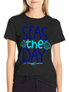 Seas The Day Lightweight Cotton T-Shirt – Daily Comfort Graphic Shirt
