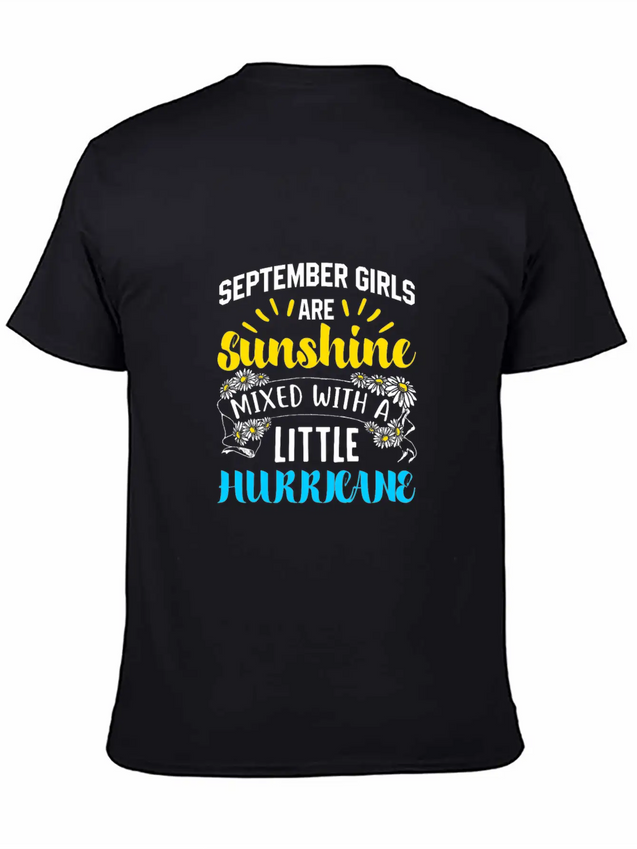 September Girls Sunshine Hurricane Gift Lightweight Cotton T-Shirt – Daily Comfort Graphic Shirt