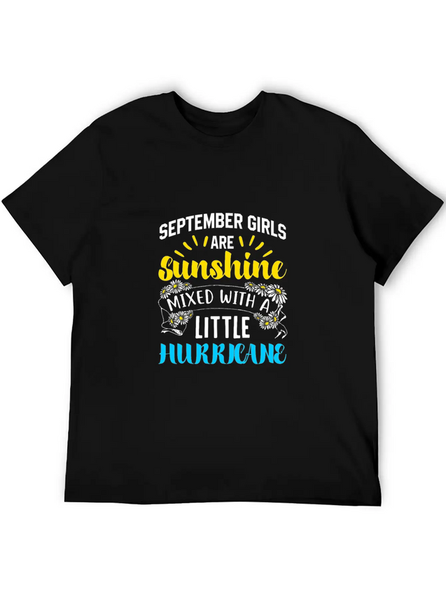 September Girls Sunshine Hurricane Gift Lightweight Cotton T-Shirt – Daily Comfort Graphic Shirt