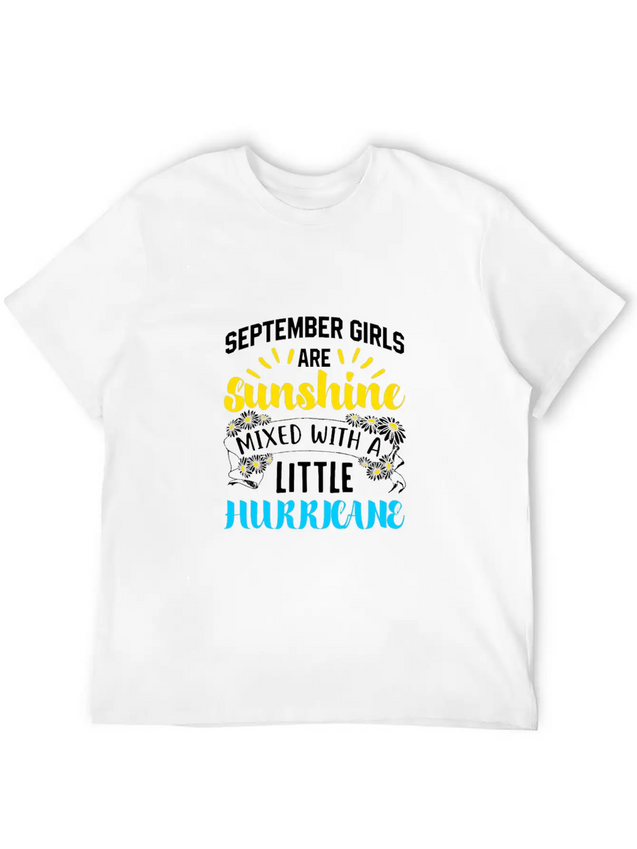 September Girls Sunshine Hurricane Gift Lightweight Cotton T-Shirt – Daily Comfort Graphic Shirt