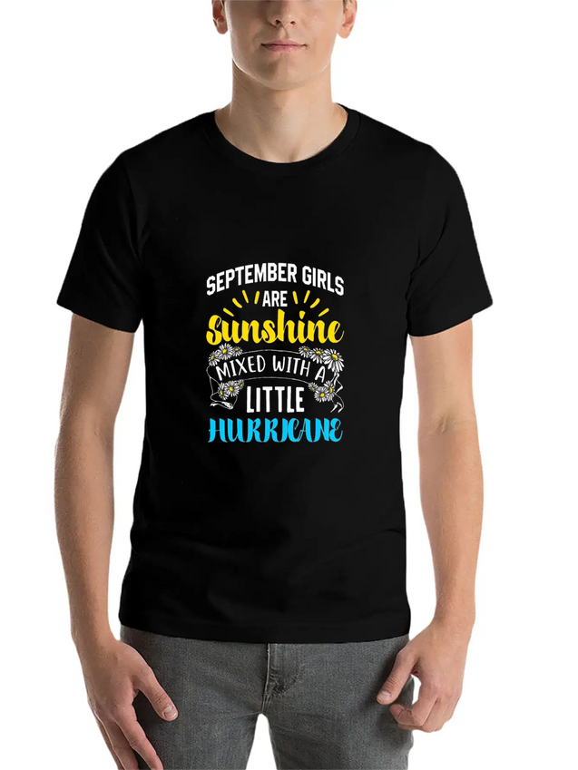 September Girls Sunshine Hurricane Gift Lightweight Cotton T-Shirt – Daily Comfort Graphic Shirt