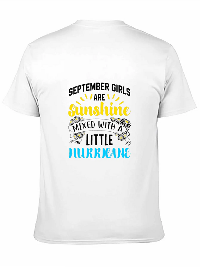 September Girls Sunshine Hurricane Gift Lightweight Cotton T-Shirt – Daily Comfort Graphic Shirt