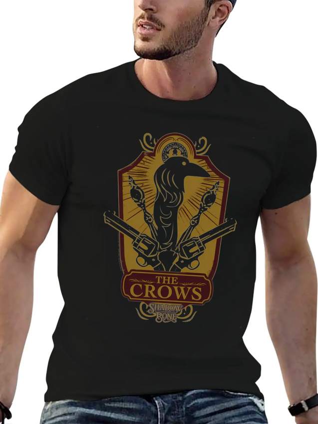 Shadow And Bone The Crows Badge Lightweight Cotton T-Shirt – Daily Comfort Graphic Shirt
