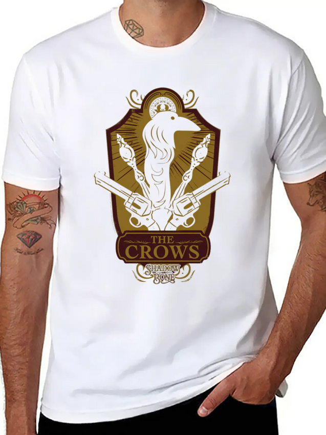 Shadow And Bone The Crows Badge Lightweight Cotton T-Shirt – Daily Comfort Graphic Shirt