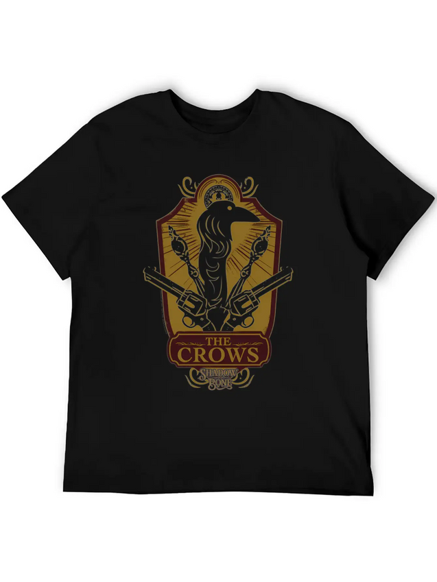 Shadow And Bone The Crows Badge Lightweight Cotton T-Shirt – Daily Comfort Graphic Shirt