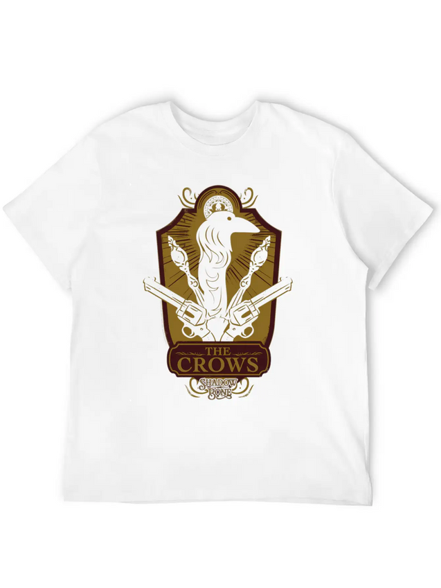 Shadow And Bone The Crows Badge Lightweight Cotton T-Shirt – Daily Comfort Graphic Shirt