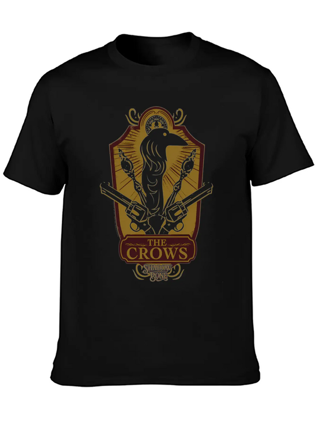 Shadow And Bone The Crows Badge Lightweight Cotton T-Shirt – Daily Comfort Graphic Shirt