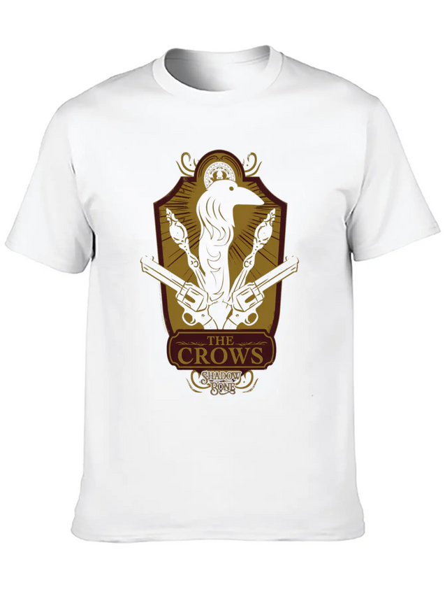 Shadow And Bone The Crows Badge Lightweight Cotton T-Shirt – Daily Comfort Graphic Shirt