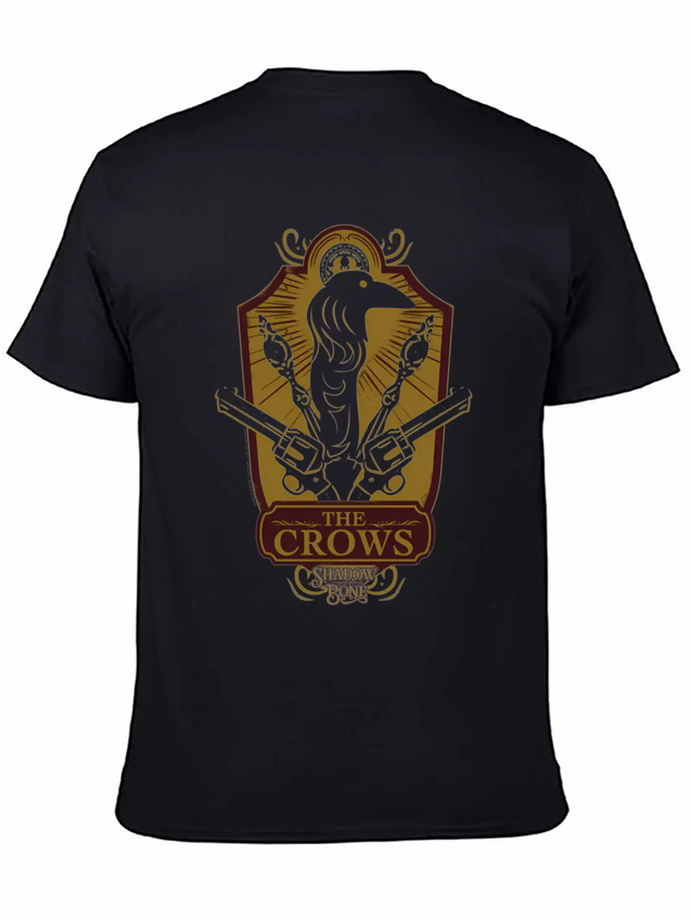 Shadow And Bone The Crows Badge Lightweight Cotton T-Shirt – Daily Comfort Graphic Shirt