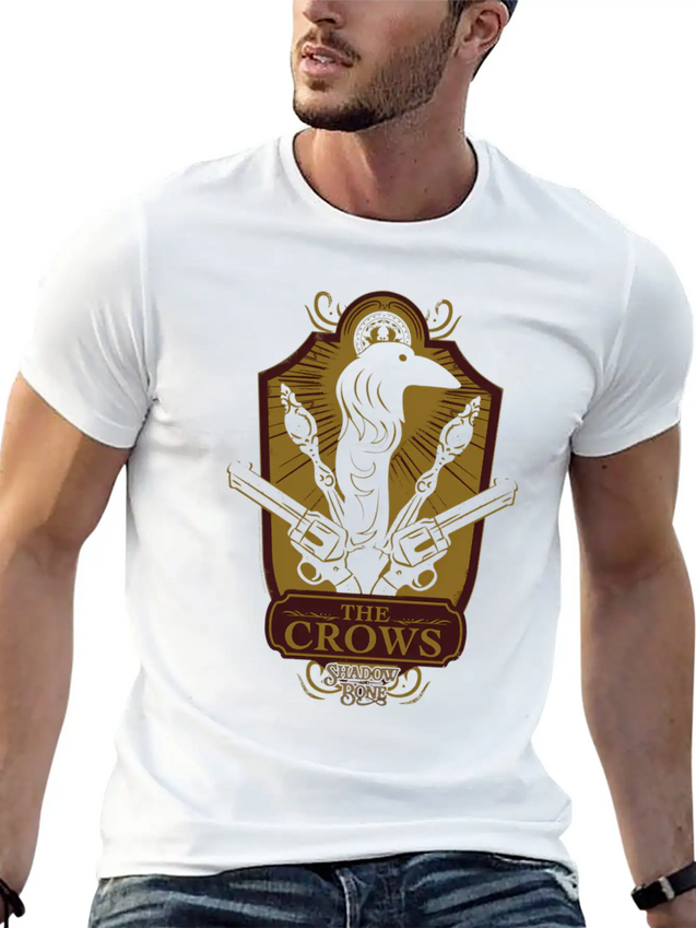 Shadow And Bone The Crows Badge Lightweight Cotton T-Shirt – Daily Comfort Graphic Shirt