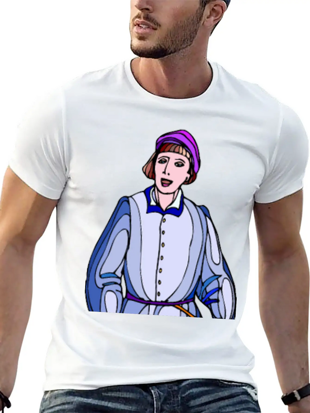 Shakespeare Characters Horatio (colour) Lightweight Cotton T-Shirt – Daily Comfort Graphic Shirt