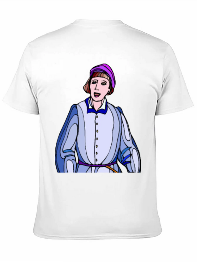 Shakespeare Characters Horatio (colour) Lightweight Cotton T-Shirt – Daily Comfort Graphic Shirt