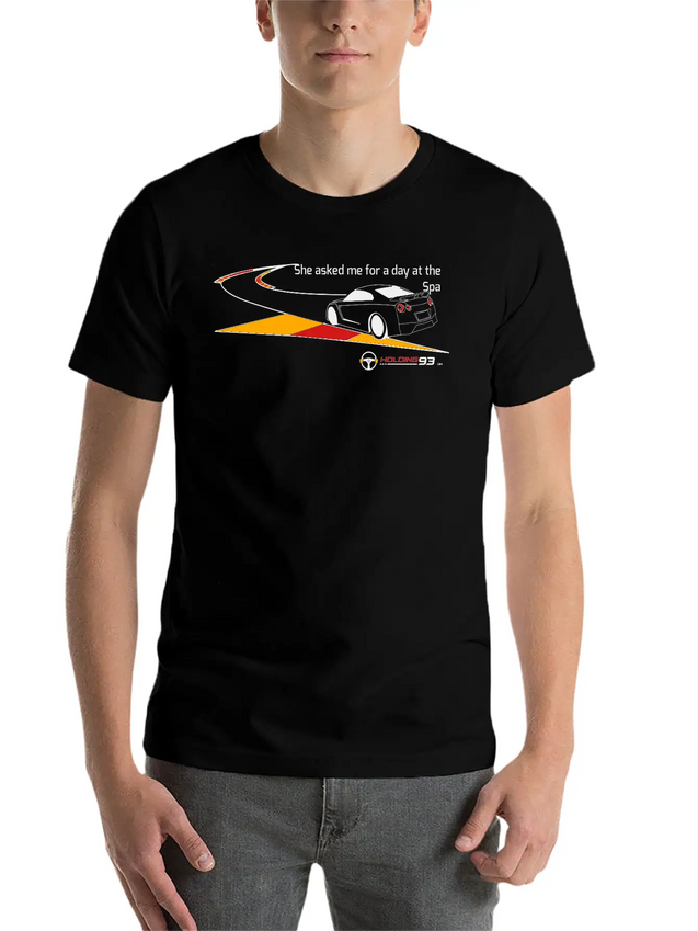 She Asked Me For A Day At The Spa Lightweight Cotton T-Shirt – Daily Comfort Graphic Shirt