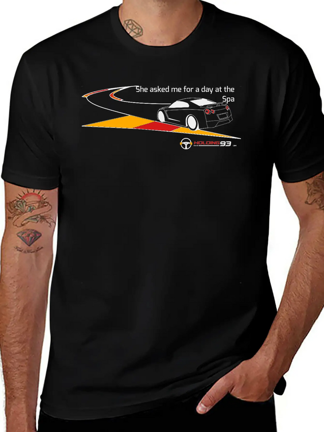 She Asked Me For A Day At The Spa Lightweight Cotton T-Shirt – Daily Comfort Graphic Shirt