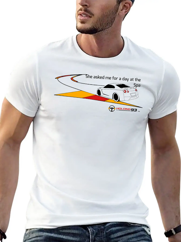 She Asked Me For A Day At The Spa Lightweight Cotton T-Shirt – Daily Comfort Graphic Shirt