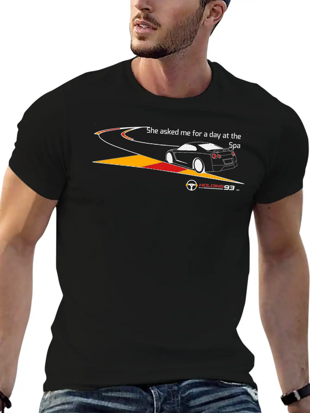 She Asked Me For A Day At The Spa Lightweight Cotton T-Shirt – Daily Comfort Graphic Shirt