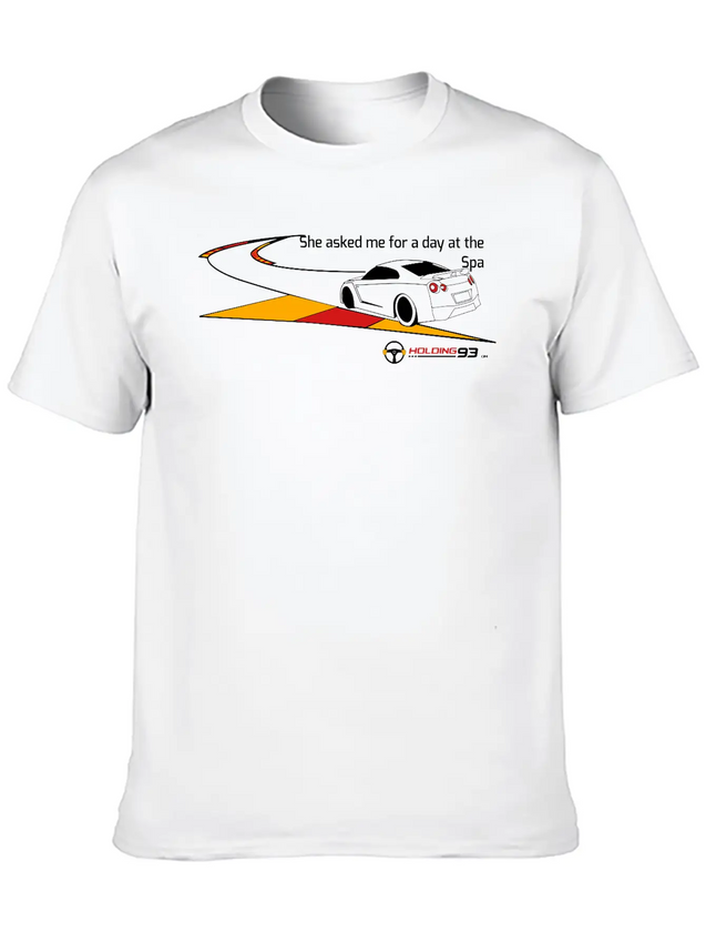 She Asked Me For A Day At The Spa Lightweight Cotton T-Shirt – Daily Comfort Graphic Shirt