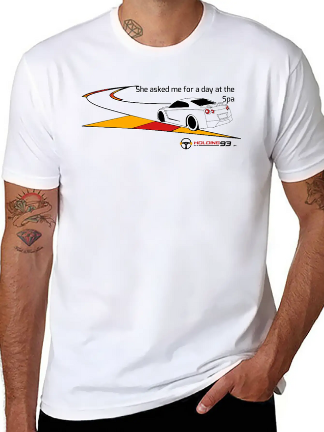 She Asked Me For A Day At The Spa Lightweight Cotton T-Shirt – Daily Comfort Graphic Shirt