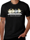 Sheep Chorus Line Lightweight Cotton T-Shirt – Daily Comfort Graphic Shirt