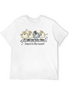 Sheep Chorus Line Lightweight Cotton T-Shirt – Daily Comfort Graphic Shirt