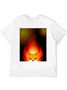 Shiba Inu Coin Crypto Currency With Fire Lightweight Cotton T-Shirt – Daily Comfort Graphic Shirt