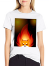 Shiba Inu Coin Crypto Currency With Fire Lightweight Cotton T-Shirt – Daily Comfort Graphic Shirt