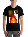 Shiba Inu Coin Crypto Currency With Fire Lightweight Cotton T-Shirt – Daily Comfort Graphic Shirt