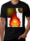 Shiba Inu Coin Crypto Currency With Fire Lightweight Cotton T-Shirt – Daily Comfort Graphic Shirt