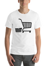 Shopping Cart And Basket Logo For Shop Or Supermar Lightweight Cotton T-Shirt – Daily Comfort Graphic Shirt
