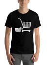 Shopping Cart And Basket Logo For Shop Or Supermar Lightweight Cotton T-Shirt – Daily Comfort Graphic Shirt