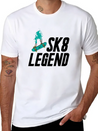 Skateboard Skateboarder Skateboarding Skater Lightweight Cotton T-Shirt – Daily Comfort Graphic Shirt