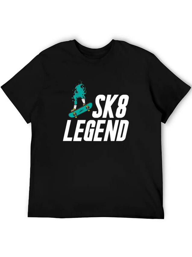 Skateboard Skateboarder Skateboarding Skater Lightweight Cotton T-Shirt – Daily Comfort Graphic Shirt