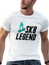 Skateboard Skateboarder Skateboarding Skater Lightweight Cotton T-Shirt – Daily Comfort Graphic Shirt
