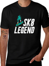 Skateboard Skateboarder Skateboarding Skater Lightweight Cotton T-Shirt – Daily Comfort Graphic Shirt
