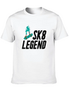 Skateboard Skateboarder Skateboarding Skater Lightweight Cotton T-Shirt – Daily Comfort Graphic Shirt