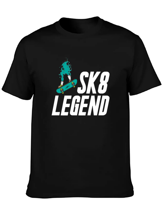 Skateboard Skateboarder Skateboarding Skater Lightweight Cotton T-Shirt – Daily Comfort Graphic Shirt